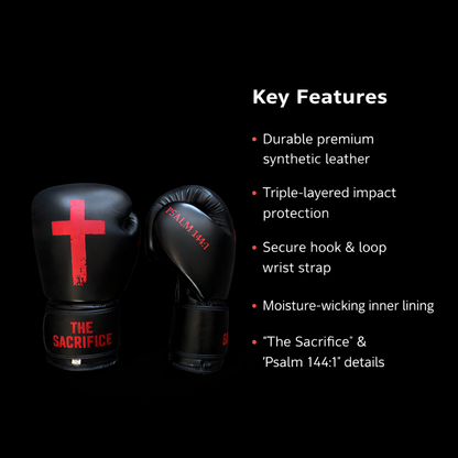 THE SACRIFICE — PSALM 144:1 gloves